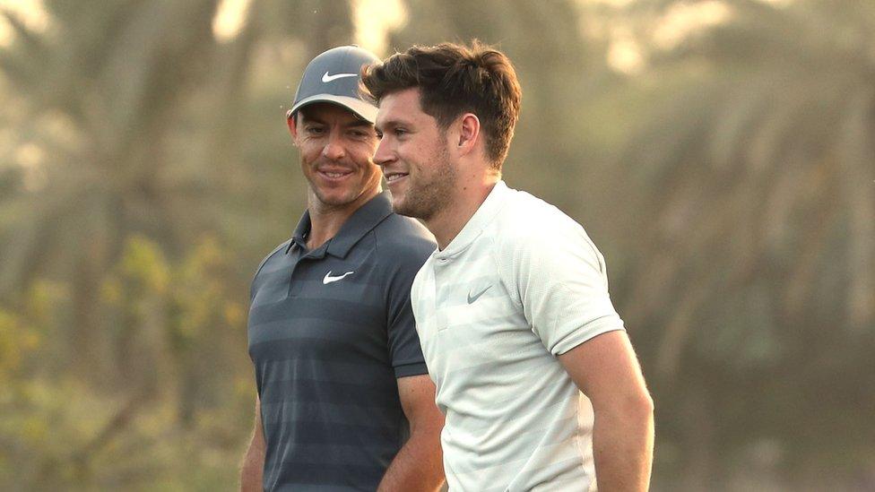 Rory Mcllroy and Niall Horan