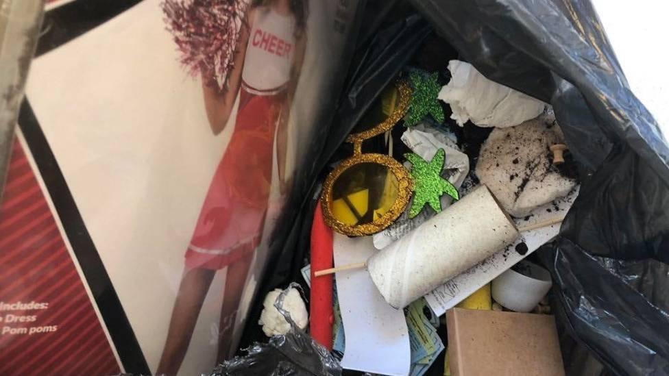 Some university students say they discovered belongings thrown away