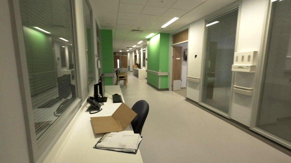 Corridor at the new Royal Liverpool Hospital