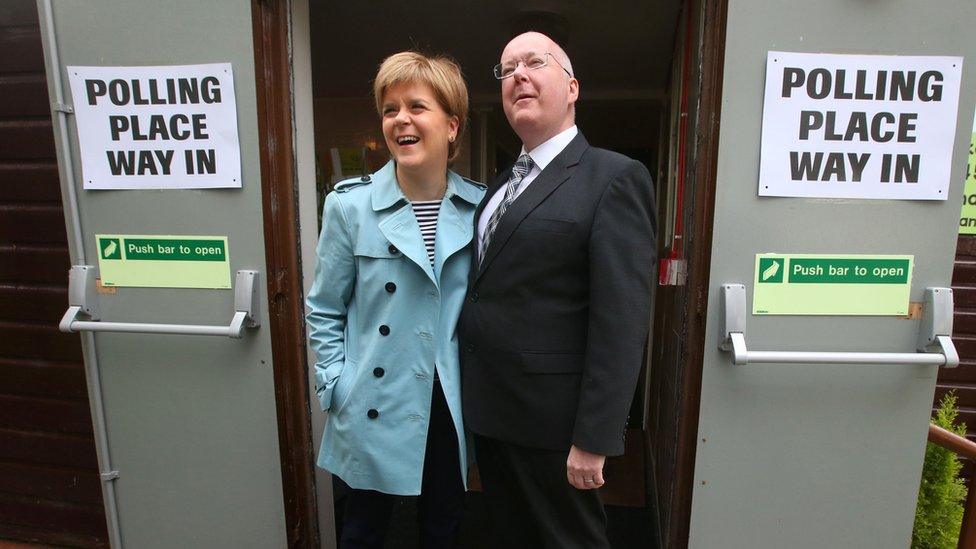 Nicola Sturgeon and Peter Murrell