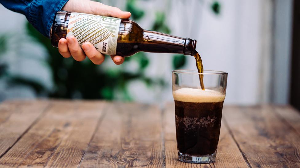 A Big Drop Brewing beer being poured