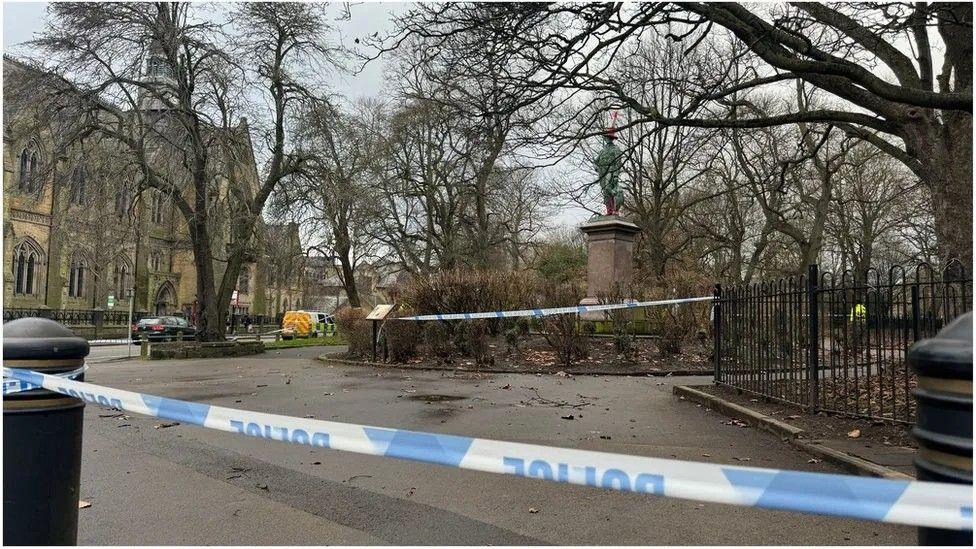 Woodhouse Moor Park police tape