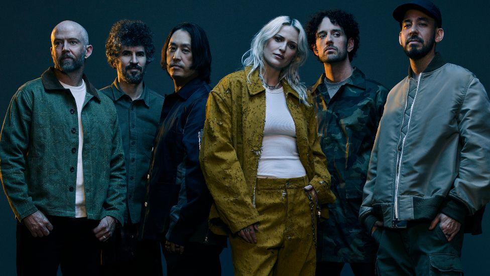 Linkin Park's new line-up, including Emily Armstrong