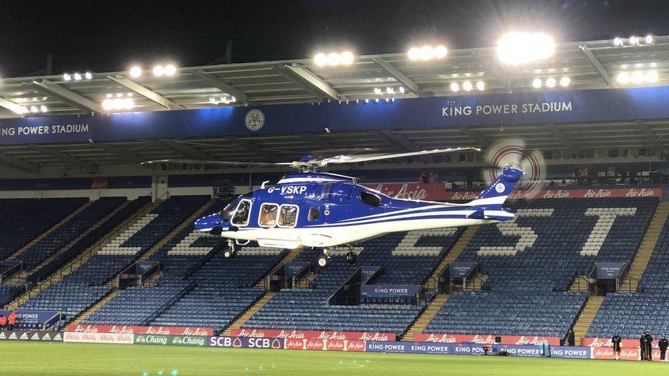 AW169 helicopter of former Leicester City chairman Khun Vichai Srivaddhanaprabha that crashed in October 2018