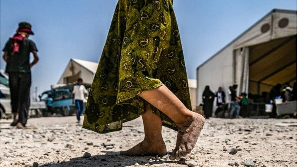 Child walking in Al-Hol camp (22/07/19)