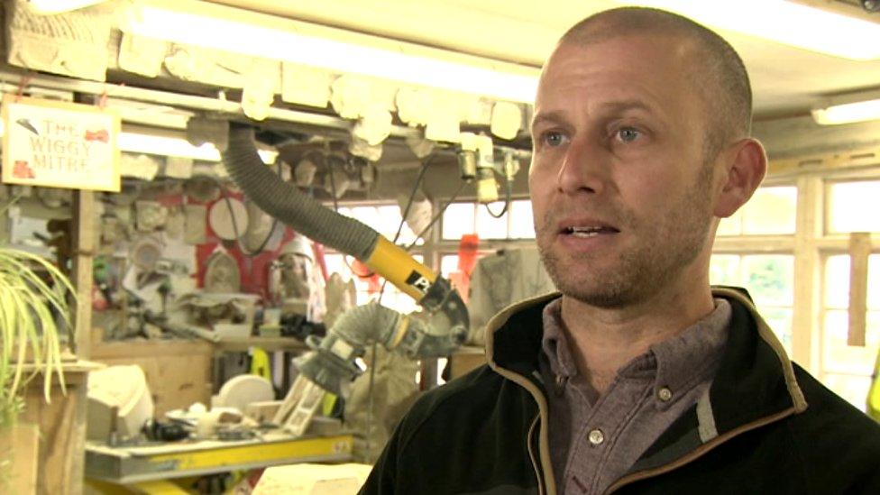 Lincoln Cathedral's head stonemason Paul Booth