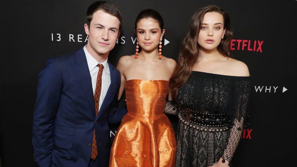 Dylan Minnette, Selena Gomez, Katherine Langford