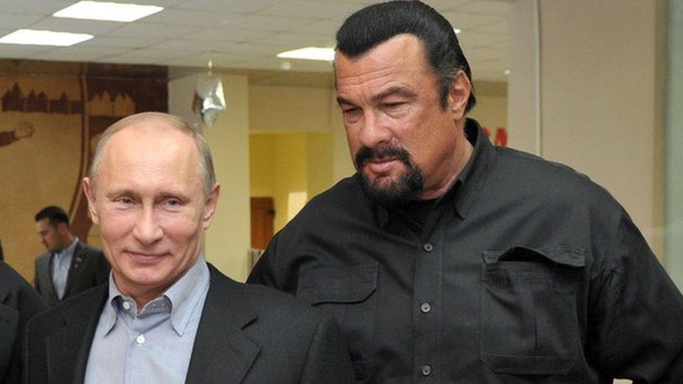 Vladimir Putin and Steven Seagal