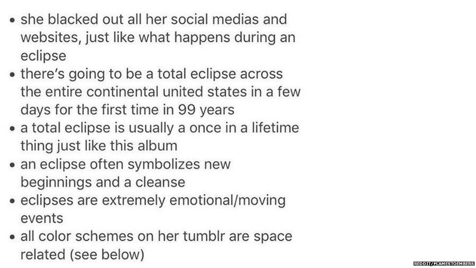 flamestoembers gave reasons they think Taylor Swift's album will be called Eclipse.