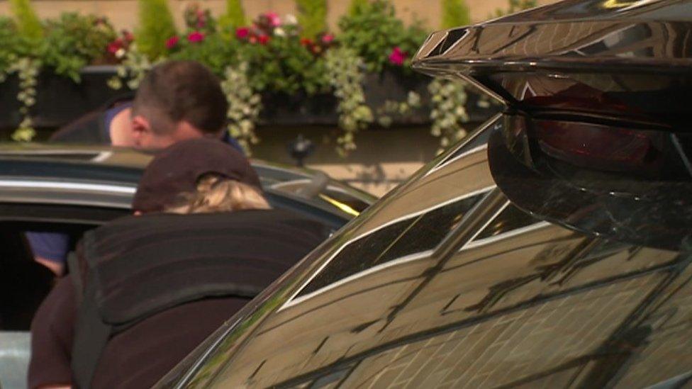 A driver is stopped by police in Harrogate