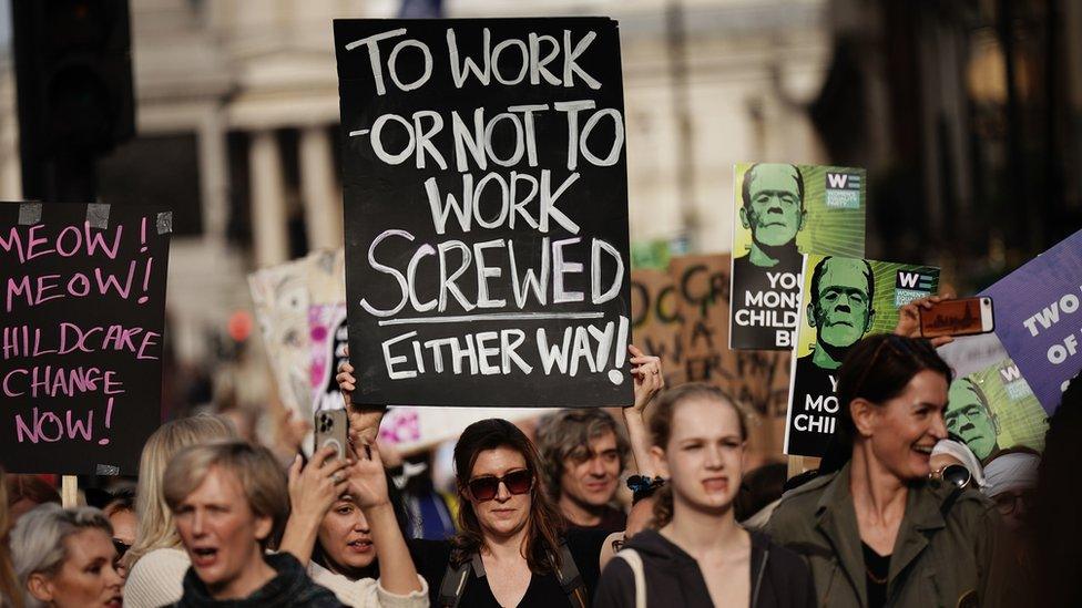 March of the Mummies protesters