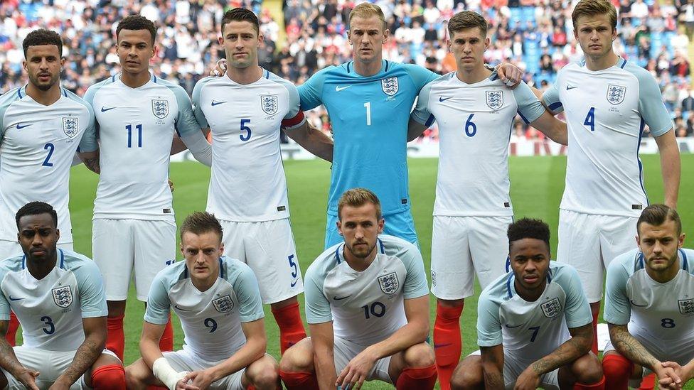 The England team