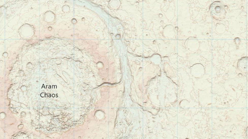 This is the first time that Ordnance Survey has mapped another planet