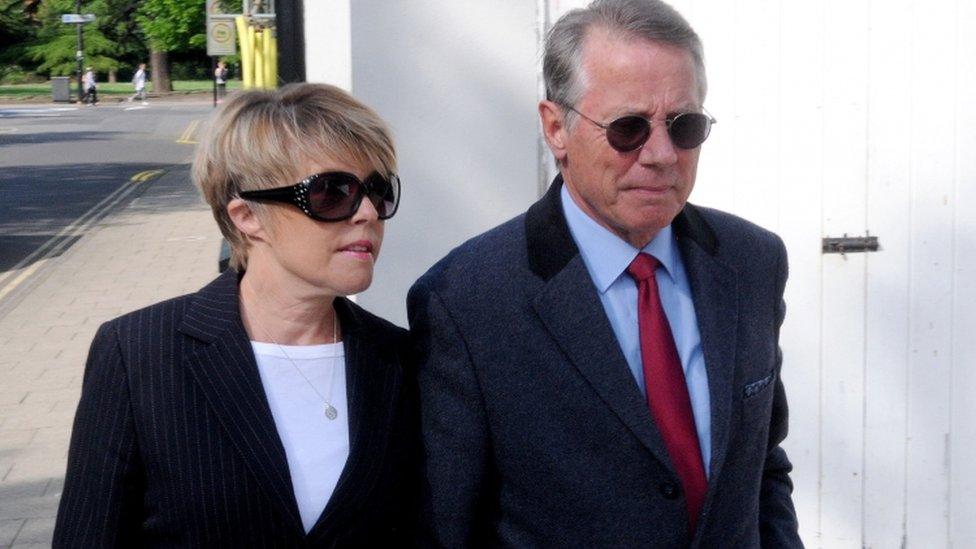 The Wadsworths arriving at court