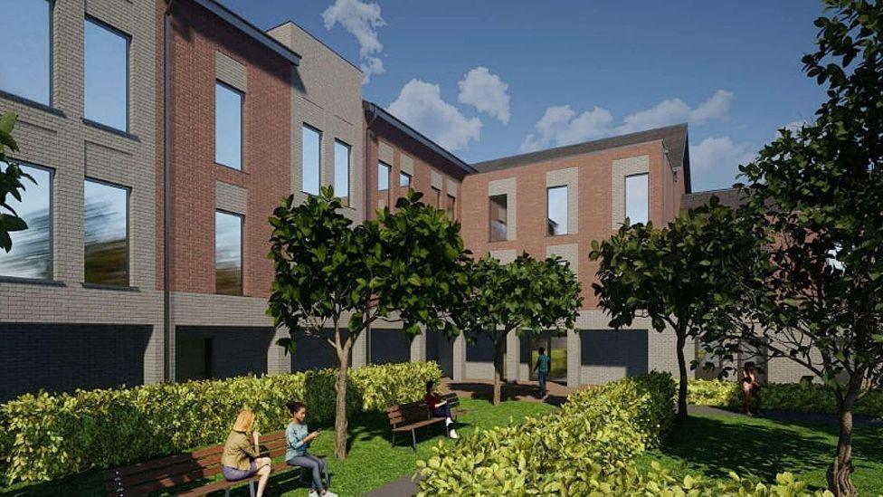 Artist’s impressions of the proposed new sheltered housing