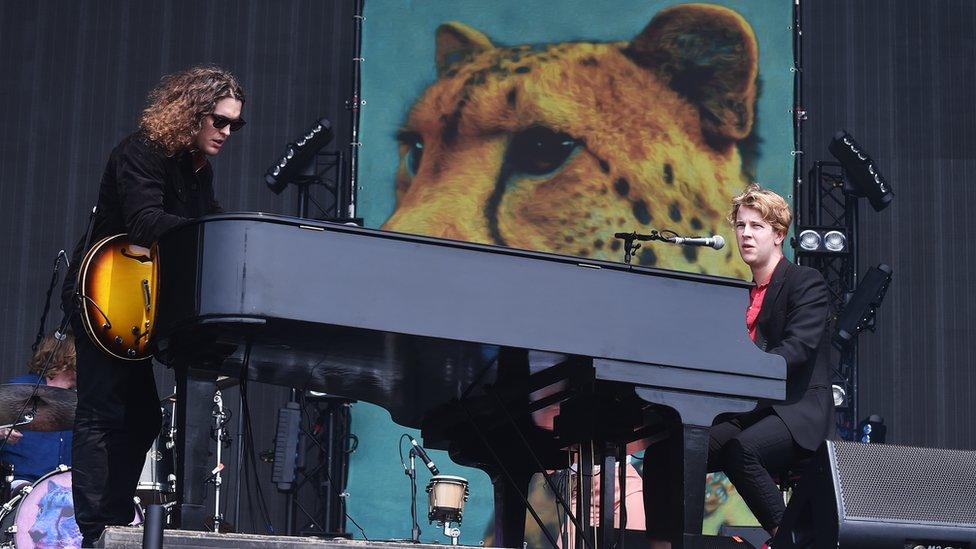 Tom Odell on stage