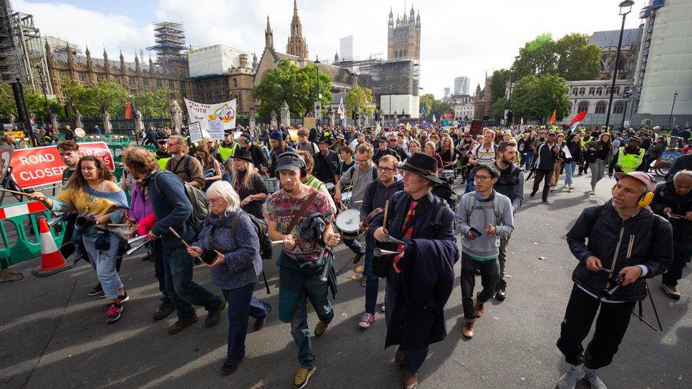 Extinction Rebellion protesters