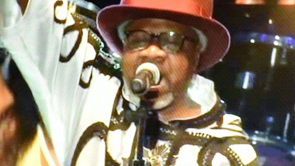 Papa Wemba on stage during his final performance