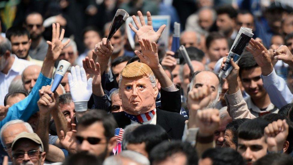 Anti-American protests in Iran in May 2019