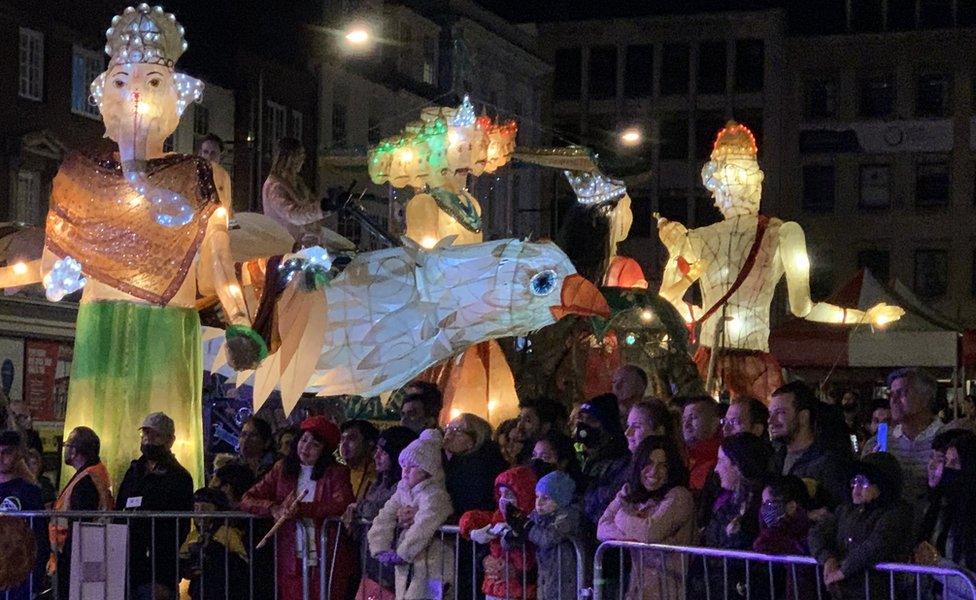 Northampton's Diwali parade