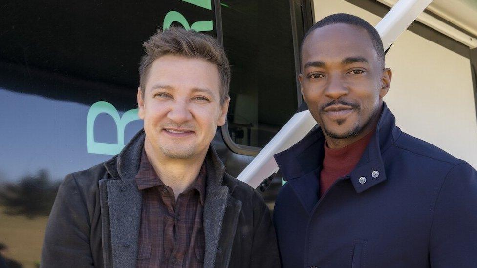 Jeremy Renner and Anthony Mackie