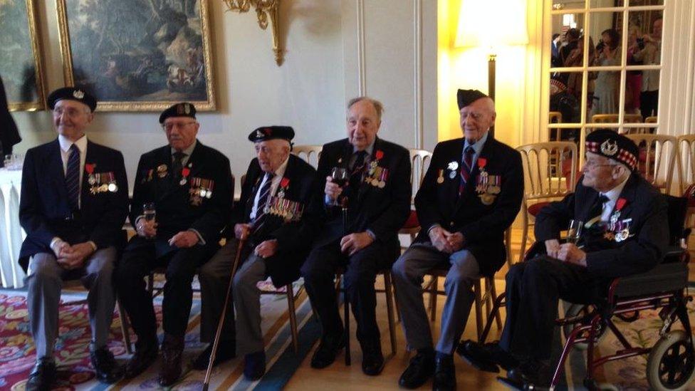 Veterans receive the Legion d'honneur