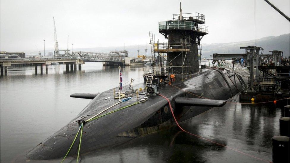 The Vanguard one of the Trident submarines