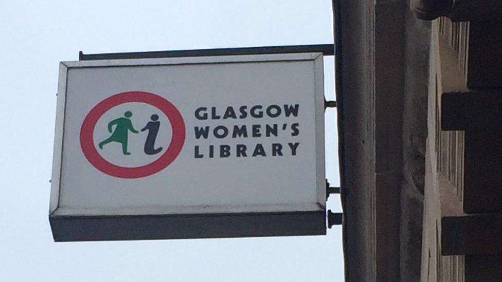 Library sign