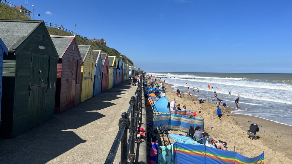 Mundesley beach huts