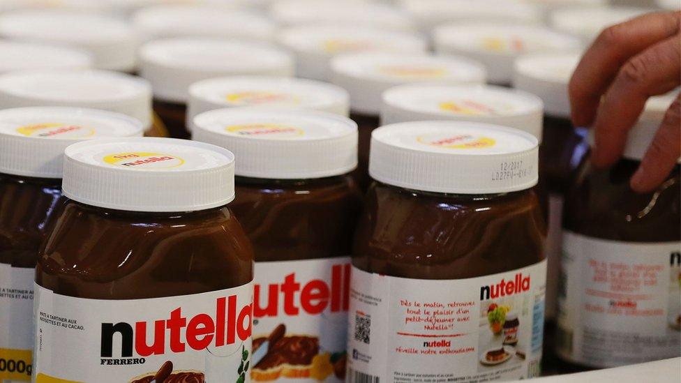 Pots of Nutella - file pic