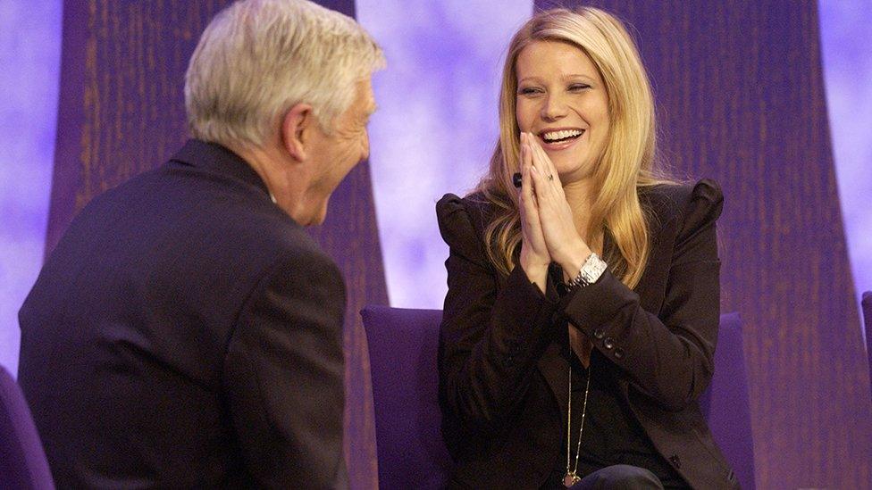 Michael Parkinson and Gwyneth Paltrow in 2003