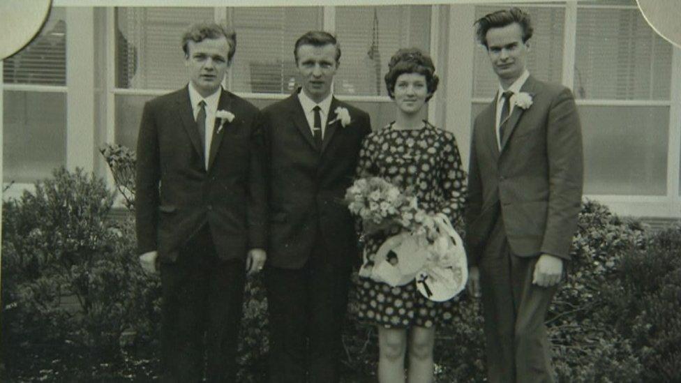 Tadeusz Polanski on his wedding day