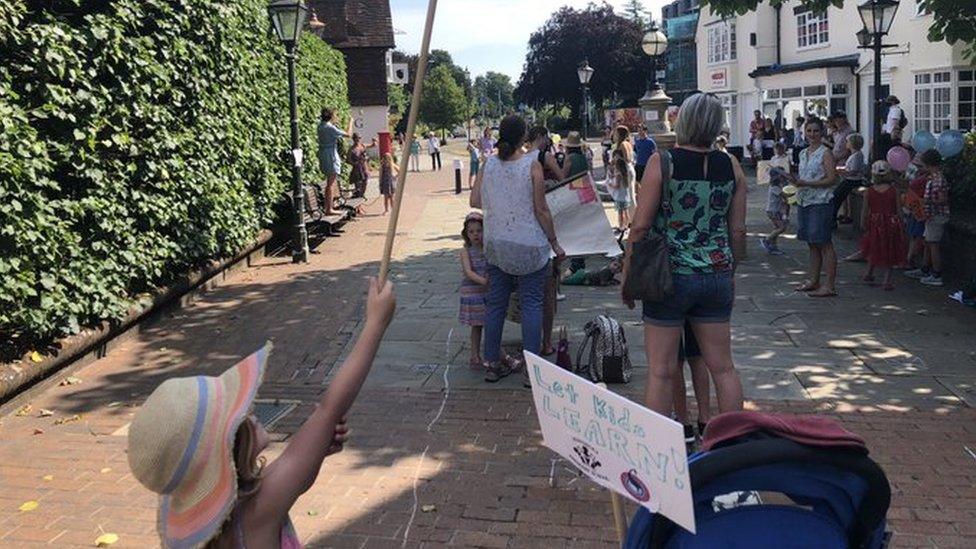 School protest