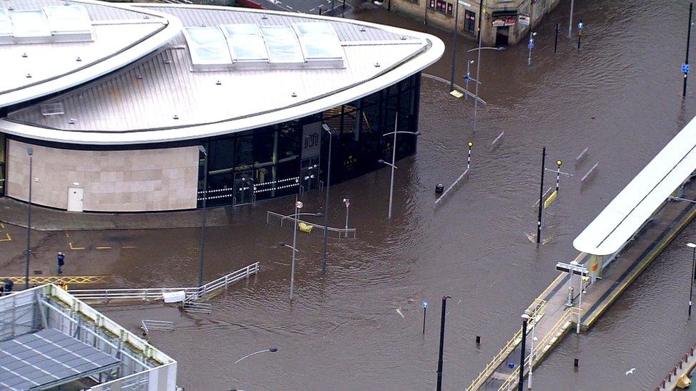 Rochdale town centre flooding