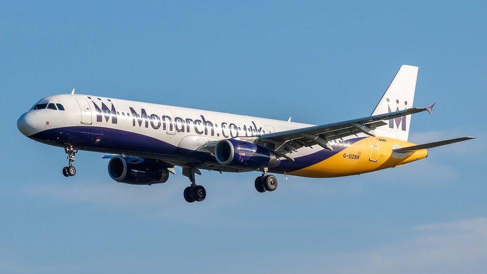 Monarch Airbus in the air