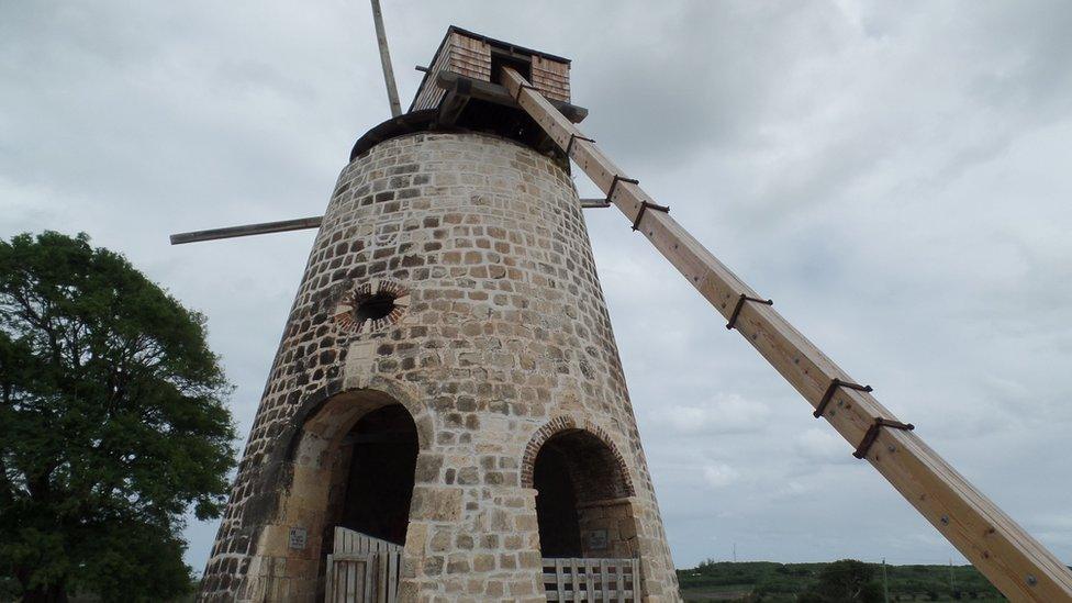 A sugar plantation in Antigua