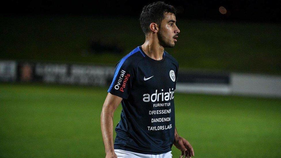 Hakeem Al-Araibi on the football field