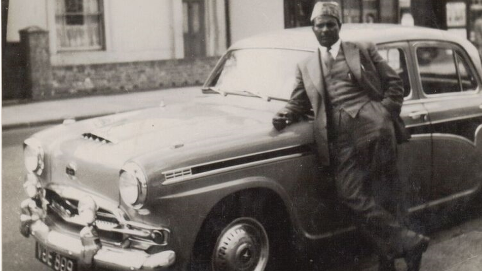 Mozamil Kazi with his car