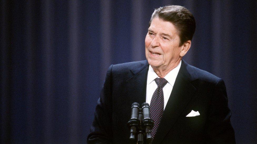 Ronald Reagan pictured in 1984