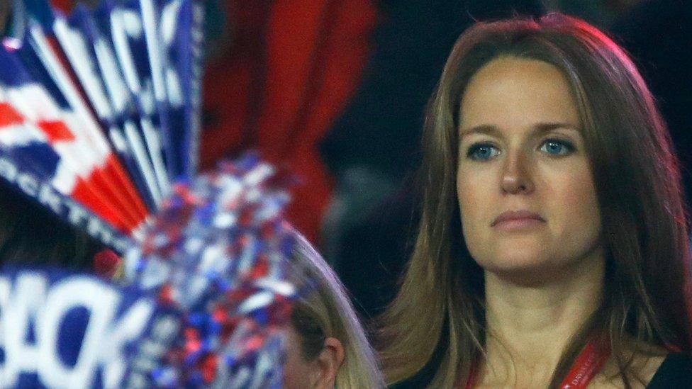 Kim Sears at the Davis Cup