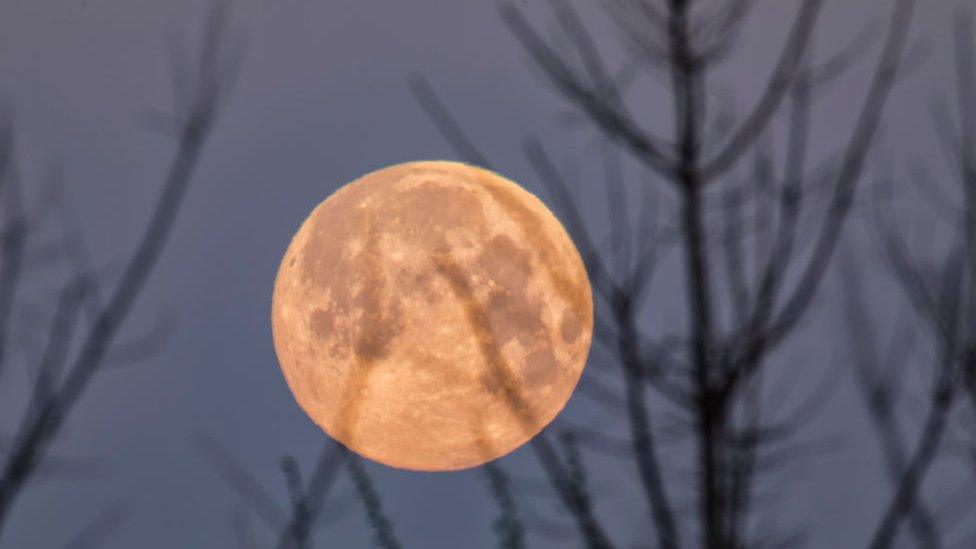 supermoon in China