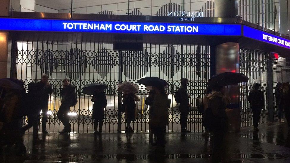 Tottenham Court Road Tube station closed