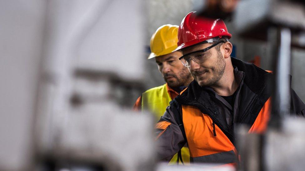 Men in hard hats