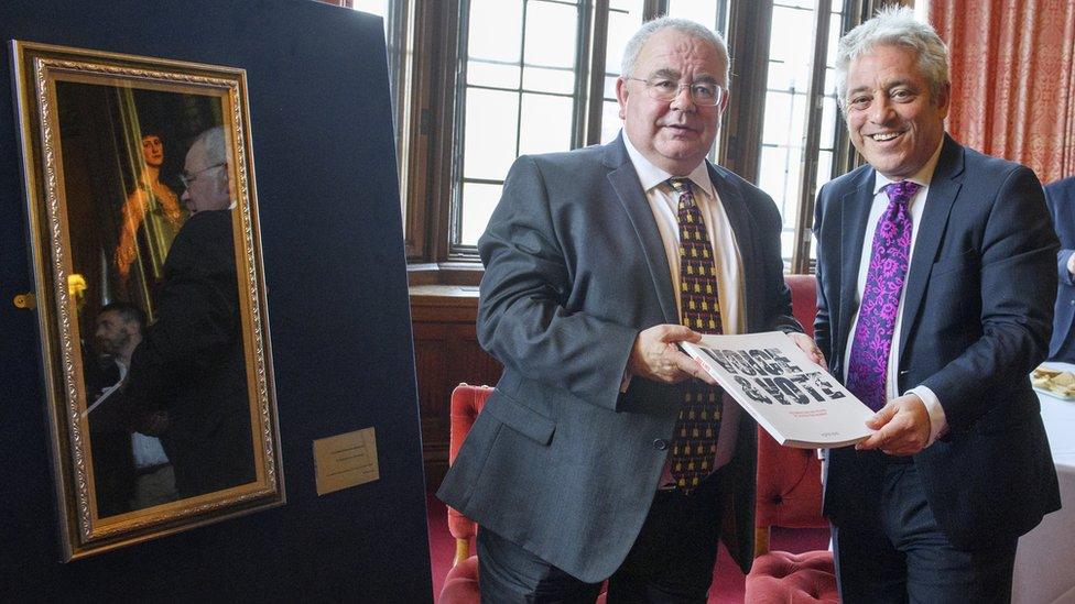 Seán Ó Fearghaíl and John Bercow