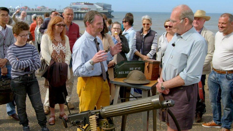 Antiques Roadshow expert Robert Tilney and John Needham