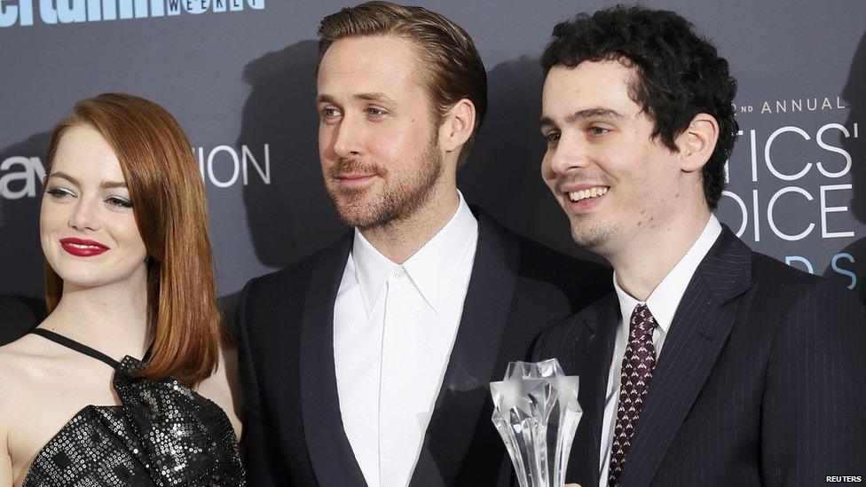 Emma Stone, Ryan Gosling and Damien Chazelle