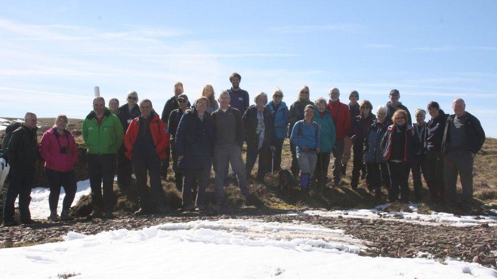 People involved in the project at the site