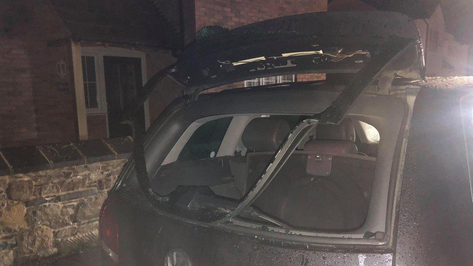 Helen Crouch's car was vandalised in Thornton