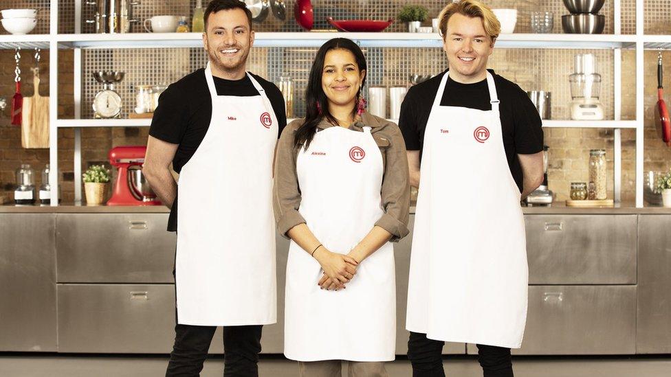 Mike Tomkins, Alexina Anatole and Tom Rhodes are the BBC MasterChef finalists 2021