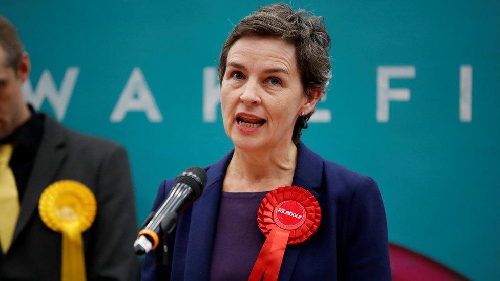 Mary Creagh at the election count